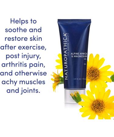 Naturopathica Arnica & Magnesium Gel - Cooling Massage Gel with Menthol - Vegan, Made in USA (2.5 oz) - Buy Online on GoSupps.com