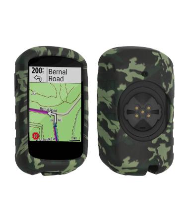 KWMobile case compatible with Garmin Edge 830 - Silicon GPS Case - Backcover for Bike GPS computer - protective cover Bicycle computer camouflage 01-79-80