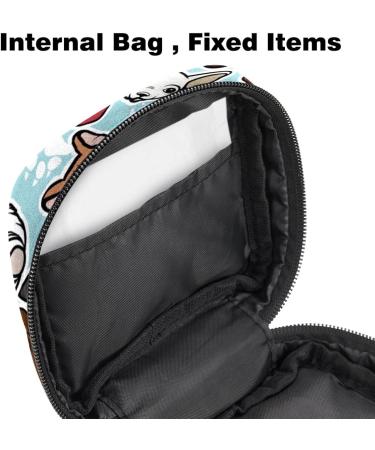 Women's Binding-Up Dog Tampon Storage Bags | Zippered Menstrual Bags with Pockets - Multi 0555 | International Shipping Available - Buy Online on GoSupps.com