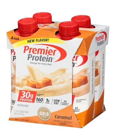 Premier Protein 30g Protein Shakes Caramel 11 Fluid Ounces 8 Count - Buy Online on GoSupps.com