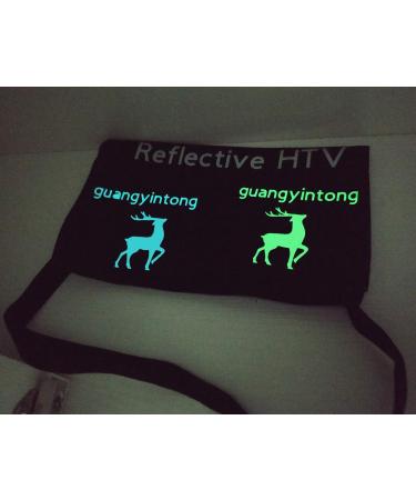 Glow in The Dark HTV Heat Transfer Vinyl 12x5ft - PU Elastic Vinyl for T-Shirt - G-Glow Green - Buy Online on GoSupps.com