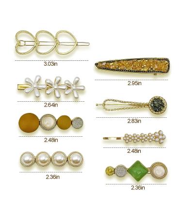 8PCS Handmade Pearl Hair Clips - Fashionable Barrettes for Women & Girls - Party Wedding Decorations - Buy Online on GoSupps.com