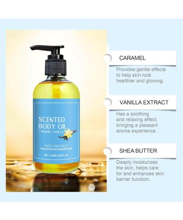blmcoos Caramel Vanilla Body Oil Vanilla Massage Oil Nourishing Skin Care and Moisturizing Fragrance Soothing Skin Care Massage Sweet Body Fragrance Fast Absorbing Overall Moisturizing 2 - Buy Online on GoSupps.com