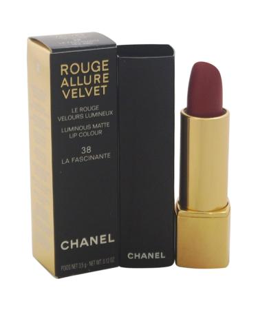 Chanel Rouge Allure Velvet Luminous Matte Lip Colour  No.38 La Fascinante  0.12 Ounce No.38 La Fascinante 0.12 Ounce (Pack of 1)