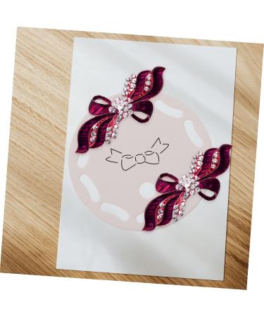 POPETPOP 100 Sheets cardboard hair barrettes display cards mini stand bowknot hair clip cards hair barrettes jewelry display holder hair bow holder cards Paper graphics card bangs white - Buy Online on GoSupps.com