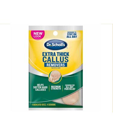 Dr. Scholl's Extra Thick Callus Removers - 4 Cushions each (Pack of 3) - Buy Online on GoSupps.com