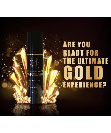 Anti-Aging 24K Gold Stem Cell Serum - Luxury Collagen Boosting Face & Neck Treatment - Hydrating & Cruelty-Free - Made in the USA - Buy Online on GoSupps.com