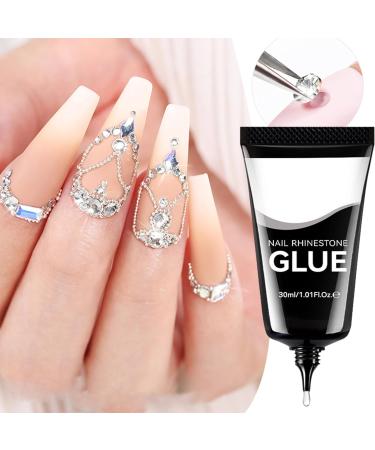 Qutalmi Nail gel 30 ml modeling glue for decoration with rhinestones nail modeling gel for women girls beauty salon wedding home long-lasting strengthening and - Buy Online on GoSupps.com