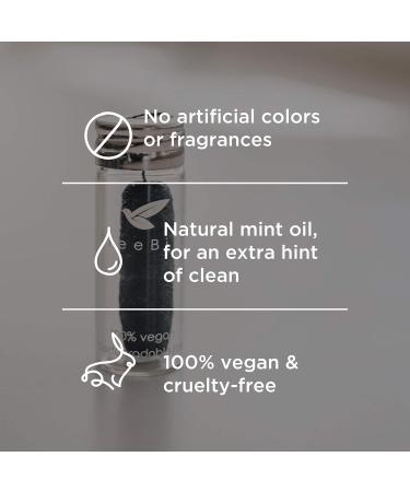 Organic Biodegradable Bamboo Charcoal Dental Floss - Vegan Eco-Friendly Mint Flavored | Refillable Glass Holder & Zero Waste Oral Care - Buy Online on GoSupps.com