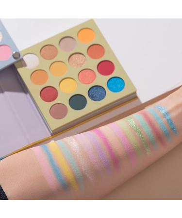 BestLand 4-in-1 Color Board Eyeshadow Palette - Glitter, Metallic, Matte, Shimmer | Highly Pigmented and Easy to Blend | Natural Ultra Eye Shadow Powder (Color Twist) - Buy Online on GoSupps.com