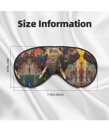 SSIMOO Elephant Print Ultra-Soft Eye Mask | Light-Blocking for Comfort & Restful Sleep International Shipping Available - Buy Online on GoSupps.com