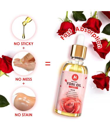 2 Pack Yoni Oil - Organic Feminine Oil for pH Balance & Odor Elimination | Natural Deodorant & Moisturizer with Rose Essential Oil - Buy Online on GoSupps.com