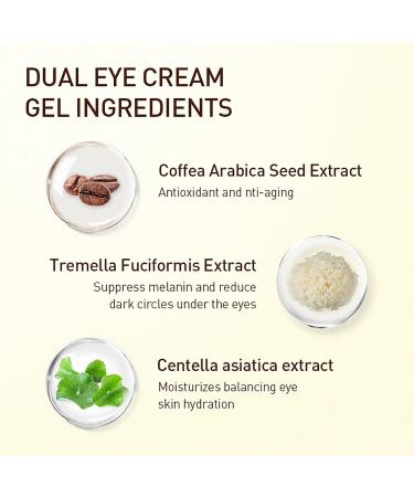 Advanced Dual Eye Cream with Retinol Peptides & Caffeine - Anti-Aging 2-In-1 Solution for Tired Eyes - Buy Online on GoSupps.com