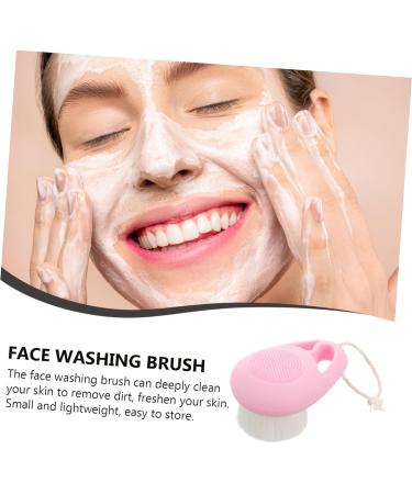 minkissy Manual Face Scrubber Facial Scrubber Exfoliator Facial Cleansing Brush Scrubber Silicone Face Exfoliating Brush Silicone Face Scrubber Double Sided Facial Cleanser Artificial Fiber - Buy Online on GoSupps.com