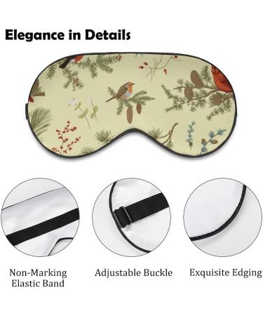 Birds and Branches Sleep Mask - Adjustable Eye Cover for Sleeping and Travel - Blocks Light for Men and Women - Buy Online on GoSupps.com