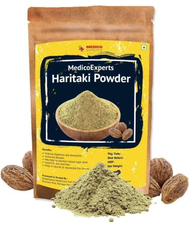 SENTA MedicoExperts Haritaki Powder Organic - 100 GMS | 100% Pure Harde Powder | Kadukkai Powder | Harad Powder | Inknut Powder for Dark Circles Face Skin & Healthy Digestion