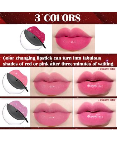 DAGEDA 3 Colors Lazy Lipstick - Magic Color Changing, Long Lasting, Waterproof & Moisturizing Lipstick - Non-Fade Lip Shape - Perfect for Lazy People (Color D) - Buy Online on GoSupps.com