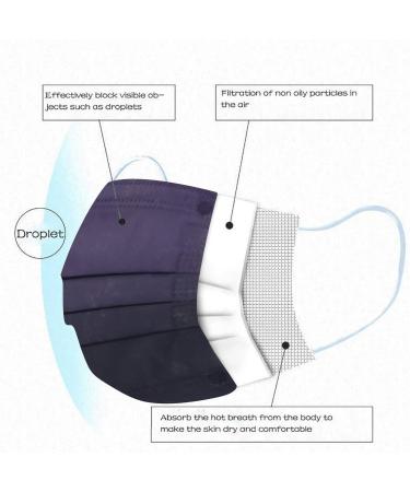 Deaamygline 50-Piece Adult Mouth Protection - 3-Layer Non-Woven Fabric Colorful Multifunctional Scarves & Bandanas for Men and Women - Breathable Face Mask for International Shipping - Buy Online on GoSupps.com