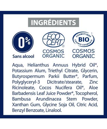 ETIAXIL - Plant-Based Antiperspirant Deodorant - Moderate Perspiration - Certified Organic - Armpits - 48h - Coconut Scent - Roll On - 50 ml - Pack of 2 - Buy Online on GoSupps.com