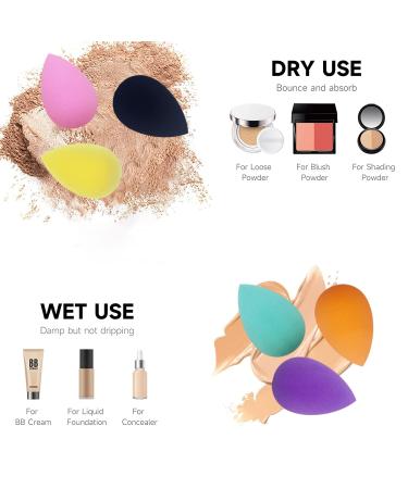 GFOUNS Small Mini Beauty Blender Makeup Sponge 30pcs - Multi-Colored Foundation Beauty Sponges for Face | Makeup Blender Sponges for Foundation Blending - Buy Online on GoSupps.com