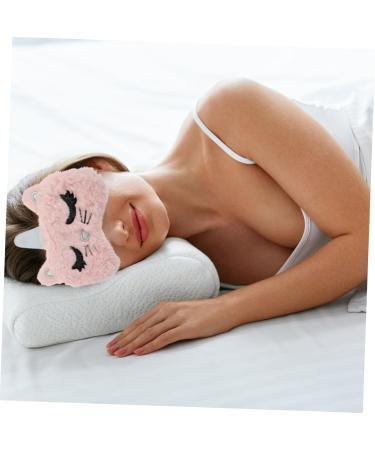Mobestech Cat Eye Mask Set - 4 Pcs Satin Sleeping Mask & Eye Pillow - Travel & Relaxation - Pink & White for Men & Women - Buy Online on GoSupps.com