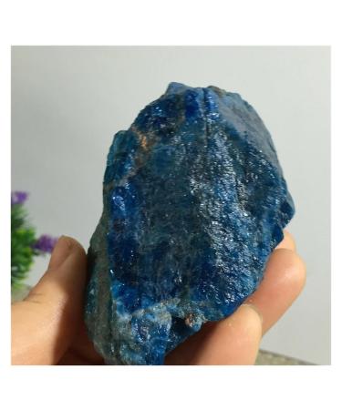 Natural Crystal Rough Blue Green Apatite Crystal raw Stone Natural Rough Sample Home Decoration Natural Stone Ornaments (Size : 400-450g)