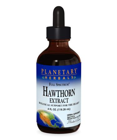 Planetary Herbals Full Spectrum Hawthorn Liquid Extract Supplement, 4 Fluid Ounce