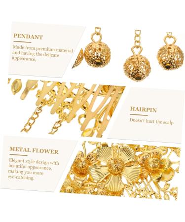 DOITOOL 1pc Vintage Accessories Hairpin Pearl Hair Barrettes Wedding Hair Accessory Gold Trim Pearl Hair Clip Floral Decor Bride Hair Ornaments Metal Flower Crystal Miss Alloy - Buy Online on GoSupps.com