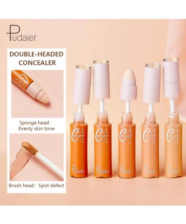 Full Coverage Concealer Double Ended Makeup Corrector Stick | 3D Face Contours Stick Facial Cosmetic Foundation Concealer for Eye Dark Circles Spot Scar Shakven #02 - Buy Online on GoSupps.com