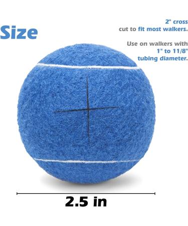 8PCS Walker Glide Balls - Furniture & Floor Protection for Walkers - Universal Fit, Heavy Duty, Long Lasting - Blue - Buy Online on GoSupps.com