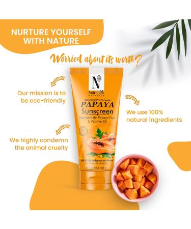Advanced Pro Formula Papaya Sunscreen SPF 50 - No White Cast All Skin Types 100g - Protect Your Skin from Sun Damage - Buy Online on GoSupps.com