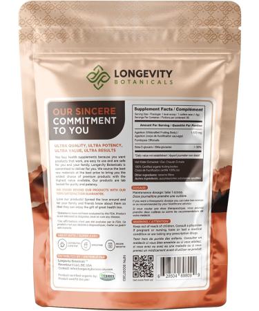 Longevity Botanicals Organic Agarikon Mushroom Powder - 100% Fruiting Body - 100g - Buy Online on GoSupps.com