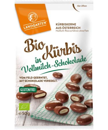 Landgarten Landgarten Organic Whole Milk Chocolate Pumpkin 50g