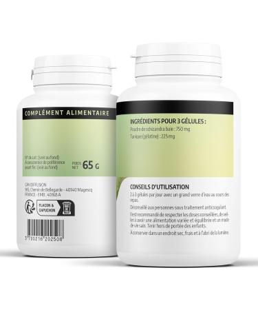 Schizandra (Schisandra) 250mg - 200 capsules - Buy Online on GoSupps.com