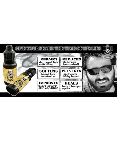 Beard Care Essential: Premium Beard Conditioning Oil with Natural Jojoba Oil - 15ml (Cedarwood) for Softening, Smoothing, and Strengthening Beard Growth | The Beard & The Wonderful - Buy Online on GoSupps.com