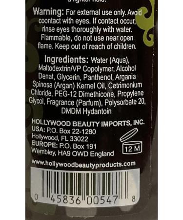 Hollywood Beauty argan spritz 3 fluid ounce Brown 3 Fl Oz - Buy Online on GoSupps.com