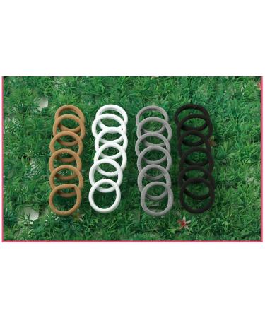 XIMA 60pcs Nylon Elastic Hair Ties Bands Rope No Crease Ponytail Holders - Black (HT007-20) - Buy Online on GoSupps.com
