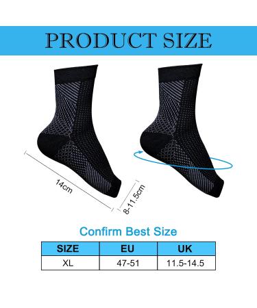 Got Fun 4 Couples Plantar Fasciitis Compression Ankle Bandage Socks - Men s & Women s Heel Spur Support - Buy Online on GoSupps.com