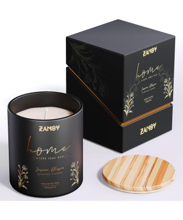 Scented Woodwick Soy Candle - Jasmine 7 oz 40 Hour Burn Time | Perfect for Home D cor & Aroma - Buy Online on GoSupps.com