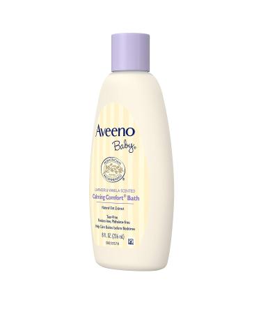 Aveeno Baby Calming Comfort Bath Lavender and Vanilla 8 fl oz - Gentle Formula for Soothing Baby's Skin - Buy Online on GoSupps.com