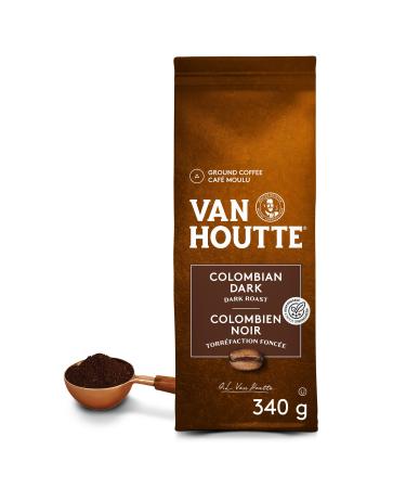 Van Houtte Colombian Dark Ground Coffee 340g Can Be Used With Keurig Coffee Makers Unflavored 340 g (Pack of 1)
