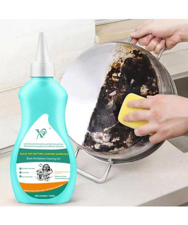 Cookware Cleaning Paste | 150ml Effective Pan Bottom Gel Cleaner for Kitchen - Stainless Steel Cleaning Paste Strong Stubborn Grease & Grime Remover for Removing Dirt Oil Stains - Buy Online on GoSupps.com
