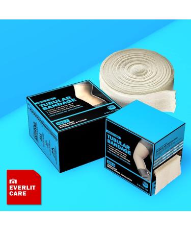 Everlit Elastic Tubular Support Bandage | Size F (4 x 11yd) | Large Arm, Knees, Legs Stockinette Tubing | Light to Moderate Compression - Buy Online on GoSupps.com