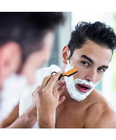 Leryveo Cut-Throat Razor - Rust-Free Edge for Shaving | Premium Beard Care Accessories for Travel Camping Home & Salon Black Gold - Buy Online on GoSupps.com