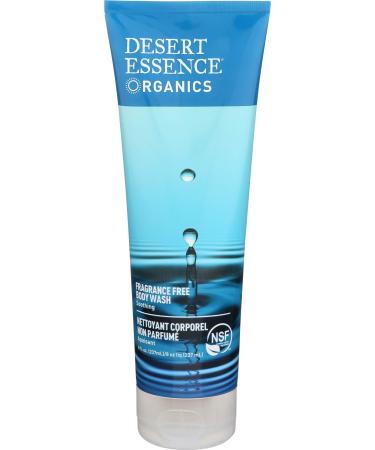 Desert Essence Fragrance Free Body Wash - 8 Fl Ounce - Soothing - Cleanser - Aloe Vera - Calm & Soothe - Green Tea - Antioxidants - Refreshing - May Protects Skin From Damage Fragrance Free 8 Fl Oz (Pack of 1) - Buy Online on GoSupps.com