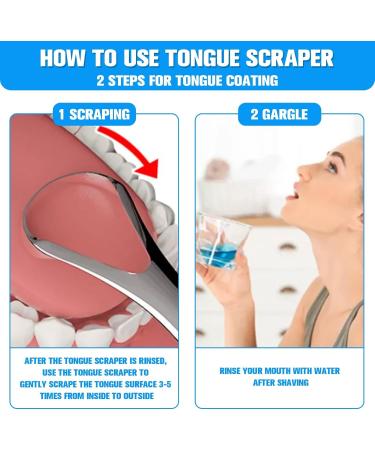 4 Stainless Steel Tongue Scrapers for Adults & Children | Metal Tongue Cleaner with 2 Cases | Enhance Oral Hygiene & Freshen Breath - Buy Online on GoSupps.com
