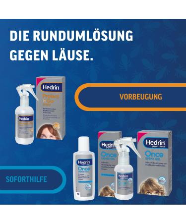 Hedrin Advantage Pack - 60ml Once Spray Gel + 120ml Protect & Go - Effective Head Lice Removal & Prevention Clinically Tested - Buy Online on GoSupps.com