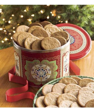 Nyakers Pepparkakor Swedish Ginger Snaps Vegan Cookies Dairy-Free Snacks Gourmet Cookies Food Gift for Christmas Thanksgiving Packed in Beautiful Tin - 26.45oz Sold by Essential Products - Buy Online on GoSupps.com