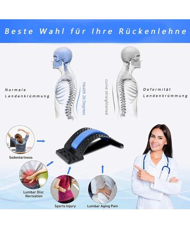Back Extensor & Massage Support | Adjustable Back Stretcher with Magnetic Pearls for Lumbar Pain Relief & Posture Correction - International Shipping Available - Buy Online on GoSupps.com
