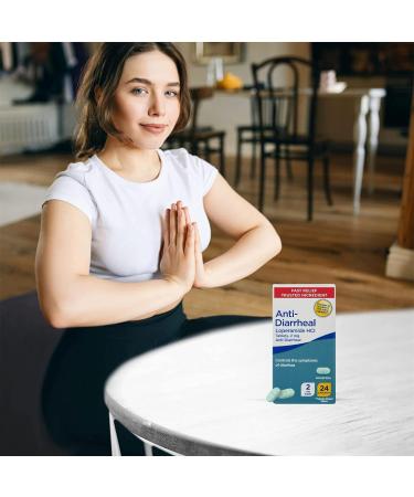 Anti-Diarrheal Loperamide HCl Tablets 2 mg 24 Count Fast Relief for Diarrhea Traveler s Diarrhea Stomach Upset & Loose Stools Helps Restore Comfort and Control - Buy Online on GoSupps.com